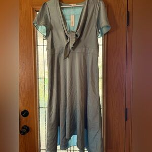 Baltic Born light blue satin tie dress